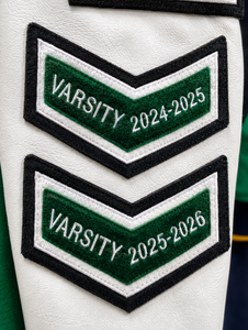 Veste de cheerleader XLISE pour homme, col rond, chauffante, avec manches en laine, patchs en chenille, logo sur le devant, qualité supérieure, automne - Product Image 5