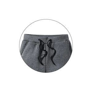 Pantalon de survêtement décontracté gris pour homme, avec cordon de serrage élastique, poches latérales, en toile tricotée mi-lourde, séchage rapide, respirant, idéal pour l'été - Product Image 3