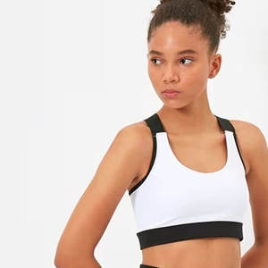Top Selling Wholesale Women's High Support <b>Strapless</b> Yoga Sports <b>Bra</b> Lightweight Seamless Reversible Breathable Fabric Front - Product Image 4