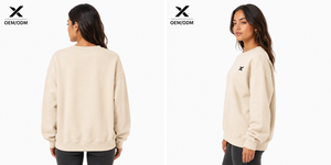 Sweat-shirt en molleton et tissu éponge pour femme X Soft, pull-over uni respirant, style décontracté, tendance automne, OEM - Product Image 2