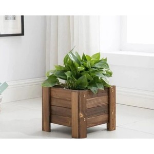 Handcrafted Mango Wood Modern Minimalist <b>Plant</b> <b>Pot</b> - Wholesale - Product Image 4