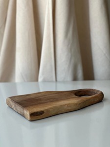 Tabla de Cortar de Madera, Tabla de Cortar de Cocina para Carne y Verduras Orgánicas, Tabla de Cortar Rectangular de Madera de Acacia Natural - Product Image 2