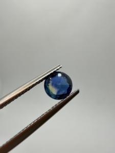 Zafiro Azul Real Natural de 6MM, Gema Suelta Redonda de 1.05CT, Origen Ceilán, para Joyería Personalizada, Efecto de Color Zehra - Product Image 3