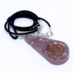 Pendentif en lapis-lazuli orgonite protection EMF | Fabricant de pendentifs goutte orgonite en ligne - Product Image 3