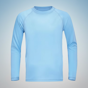 Unisex Full Sleeve Breathable Rash Guard Light Gray Quick Dry Polyester Adult <b>Swim</b> Surf Sports <b>Shirt</b> UPF50+ Sublimation Printed - Product Image 6