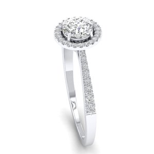 REYES Original Design 14K 18K Solid Gold Diamond Engagement Solitaire <b>Ring</b> For Women <b>Dainty</b> Wedding Gifts Fine Jewelry - Product Image 3