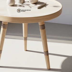 Wholesale Custom Hand Painted Wooden <b>Stool</b> Ethnic Meena Art Decorative Pedestal Durable Indoor Tripod Side <b>Table</b> - Product Image 4