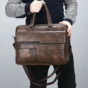 Maletín de Cuero Premium para Hombre, Elegante, con Correa para el Hombro, para Oficina, Negocios, Mensajero, Resistente - Product Image 6