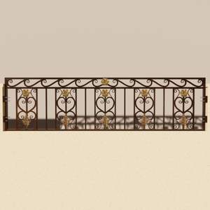 Rampe de balcon moderne en acier inoxydable sur mesure avec métal renforcé pour une protection extérieure sécurisée - Product Image 1