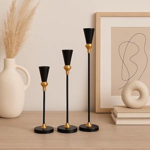 Porte-bougie en céramique élégant de qualité export avec finition lisse, idéal pour la décoration de chambre et de salon, disponible à la vente - Product Image 3
