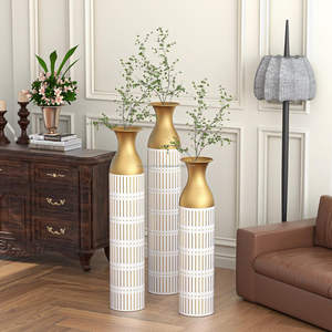 Vase à fleurs en fer forgé artisanal de qualité supérieure, décoration d'intérieur de luxe pour salon, fournisseur d'exportation Zahid Exports - Product Image 2