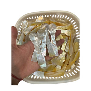 Cuillère artisanale vietnamienne en nacre, cuillère en coquillage fabriquée à partir de coquillages naturels pour le thé, le café, les desserts, les repas et les cadeaux - Product Image 1
