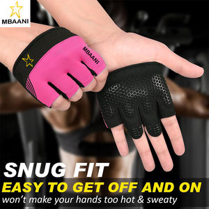 Minimal Gloves, Short Partial Gym Weight Lifting Gloves Grip Pads Extra Grip, Best for Weightlifting, Training, Hand Support - Product Image 3