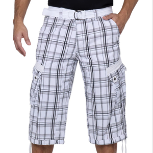 Shorts de plage décontractés amples d'été pour hommes et femmes, en polyester 100% respirant, léger, uni, coloré, brodé, à taille élastique - Product Image 1