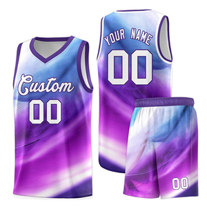 ชุดเสื้อเจอร์ซีย์บาสเก็ตบอลชุดเครื่องแบบเสื้อบาสเก็ตบอลใส่กลับด้านได้ตามต้องการ - Product Image 1