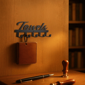 CIFbuy Perchero de pared estilo rústico vintage con 5 ganchos, organizador de entrada que ahorra espacio, con TikTok para recogida en Temu - Product Image 1