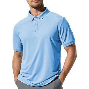 Nouveau design de polos décontractés pour hommes, à séchage rapide, 100% coton, couleur unie, polos pour hommes, logo personnalisé, polos de golf - Product Image 2