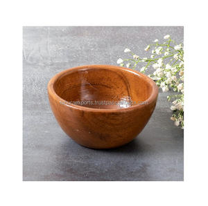 Pièce maîtresse de bol de nourriture en bois de conception antique pour la décoration et les ornements de fournitures de fête dans des formes et des tailles personnalisées pour l'exportation - Product Image 2