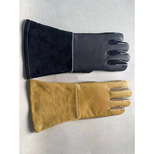 Customized 2026 Top Design Customized Heat-Resistant Mitts Tig Welder Long Sleeve Welding Leather Safety Gloves - Product Image 4