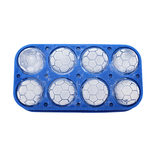 Moule à glaçons en silicone écologique, 8 cavités, design ballon de football, facile à démouler, réutilisable, qualité alimentaire, sans BPA, compatible lave-vaisselle - Product Image 3