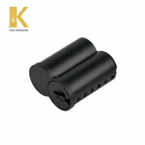 Cilindro de Cerradura de Puerta de Latón con Múltiples Opciones de Ranura para Llave, Negro Mate, 6 Pines, Ranura Tipo E SFIC para Seguridad en Edificios Comerciales - Product Image 5