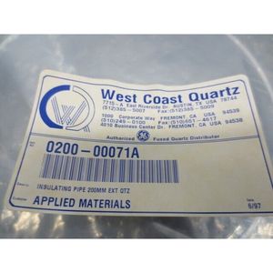 Tuyau isolant AMAT 0200-00071 200 MM EXT QTZ - Équipements et pièces semi-conductrices de renommée mondiale à la confiance de la communauté - Product Image 4