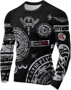 Camiseta de Compresión de Manga Larga con Diseño de Dragón Vikingo, Personalizada, para Hombre, de Secado Rápido, para MMA y BJJ - Product Image 2