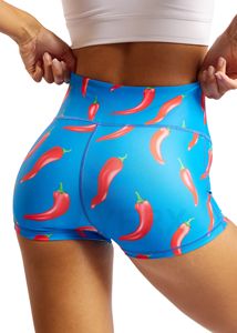 Shorts de Yoga Personalizados OEM Auténticos con Cintura Alta Elástica para Mujer, Shorts de Compresión Estampados para Ciclismo, Gimnasio, Entrenamiento, Levantamiento de Glúteos - Product Image 3