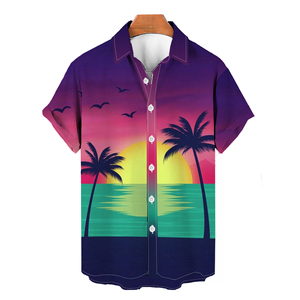 Camisa Hawaiana de Verano con Estampado 3D de Palmeras, Camisa Gráfica de Playa para Hombre, Estilo Resort Oversize, Moda Casual Urbana - Product Image 2