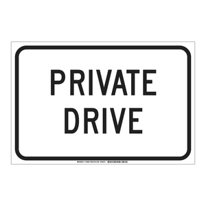Señal de Propiedad Privada Brady de 12x18 Pulgadas, en Plástico o Metal Resistente para Exteriores, para Áreas de Acceso Restringido - Product Image 2