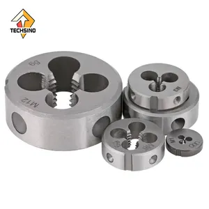 Manual threading tap and die machine for round die, suitable for M1,M2,M3,M4,M5,M6, M8,M10,M12,M14 reverse and fine threads.