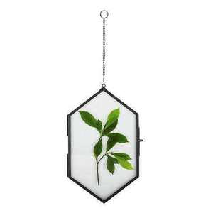 Copper Octagonal Hanging <b>Frame</b> With Pressed Leaf Art Vertical Wall Decor Home Livingroom <b>Wedding</b> Gift Use Photo <b>Frame</b> Stand - Product Image 3