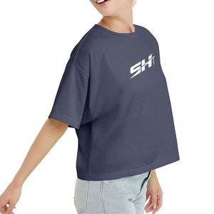 Camiseta Corta para Mujer, Ligera, Estilo Casual, Ropa Urbana, Transpirable, Diseño Personalizado, Precio Bajo - Product Image 4