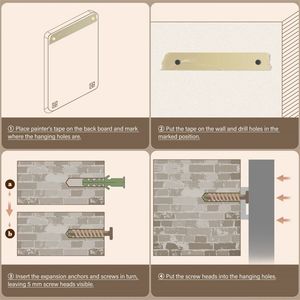 Specchio da Bagno Nero 40 x 32 Pollici, Specchio Rettangolare con Rivestimento Polimerico Senza Soluzione di Continuità per Sopra Lavello, per Camera da Letto e Bagni - Product Image 6
