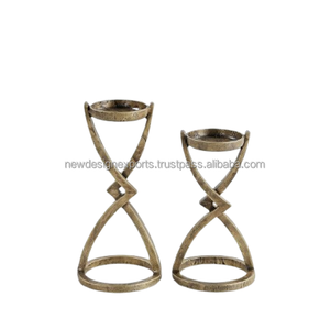 Support conique en métal de style moderne pour marque privée – Décoration durable en aluminium doré - Product Image 6
