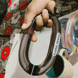 Cadena de Resina Disponible en Todos los Colores, Cadena de Eslabones Gruesos a la Moda con Forma de Ángel y Búho, Artesanía de Resina - Product Image 2