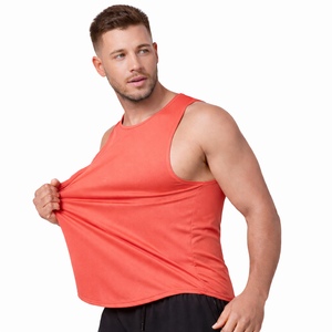 Débardeur de fitness pour hommes |   Débardeur de sport en polyester sans manches |   Entraînement sportif à séchage rapide |   Personnalisation OEM - Product Image 4