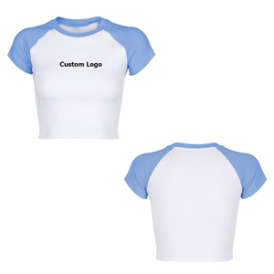 Street Wear Style Crew Neck Collar Design Women Crop <b>Tops</b> <b>Top</b> Selling Affordable Price Women Crop <b>Tops</b> - Product Image 6