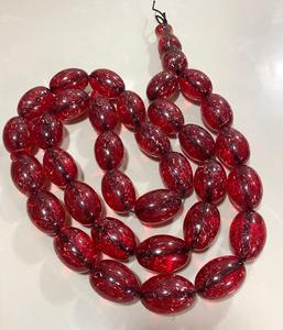 Red Resin Tasbih <b>Angel</b> Prayer Beads Handmade Polished Islamic Rosary Necklace for Home Decor - Product Image 4