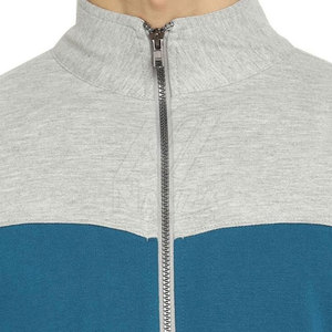 Survêtement à capuche pour homme NAVZA, bleu gris, avec blocs de couleur, fermeture éclair intégrale, vêtements de sport décontractés avec poches latérales, coupe classique, pour l'automne - Product Image 6