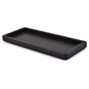 Plateau de service rectangulaire en bois de mangue durable Assiettes de charge en bois parfaites pour les assiettes de sushi de fête d'apéritif Plateaux d'invité - Product Image 1