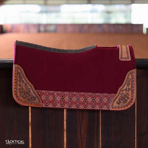 2026 Más Vendido Mantilla de Doma Western de Fieltro y Cuero Premium para Caballo, Diseño Clásico Portátil, Forro de Tela Hecho a Mano, Comprar - Product Image 4