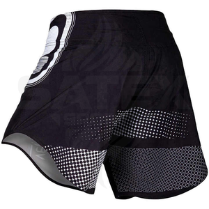 Shorts de combat thaïlandais MMA personnalisés à succès avec impression par transfert thermique extensible 100% polyester - Product Image 3