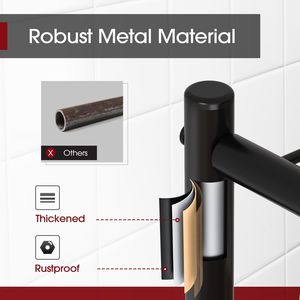 Étagère de rangement métallique réglable à 5 niveaux, 18 po de largeur x 12 po de profondeur x 56 po de hauteur, capacité de 500 lb, étagère en fer antirouille - Product Image 4