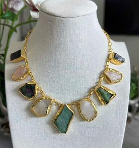 Conjunto de Collar y Aretes de Latón Moderno para Uso Diario, Aniversario, Boda, Compromiso, Fiesta, para Mujer - Product Image 2