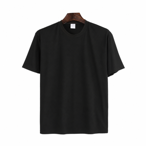 T-shirt pour homme en jersey de coton peigné de qualité supérieure 160 GSM, taille plus, personnalisable, étiquette privée, fabricant de vêtements en gros - Product Image 2