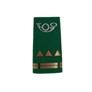 <b>Silver</b> Braid Shoulder Epaulettes Custom Embroidered Rank Badges Handmade Uniform Shoulder Boards for Formal Parade Clothing - Product Image 2