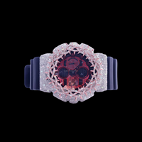 Kit de Modificación de Caja para Reloj de Buceo Ice Nova en Plata/Plateado, GA24, Colección de Relojes de Moda Urbana de Lujo, Dvars