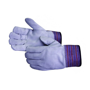 Gants de travail en cuir de vachette de qualité supérieure, résistants à l'abrasion, gants de travail canadiens robustes, gants de jardinage pour usage domestique - Product Image 5