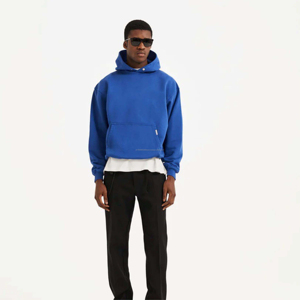 เสื้อฮู้ดผู้ชายผ้าคอตตอนผสม ดีไซน์แฟชั่นลำลอง สั่งทำได้ ผ้าฝ้าย 100% คุณภาพสูง สำหรับฤดูหนาว แบบถัก - Product Image 1